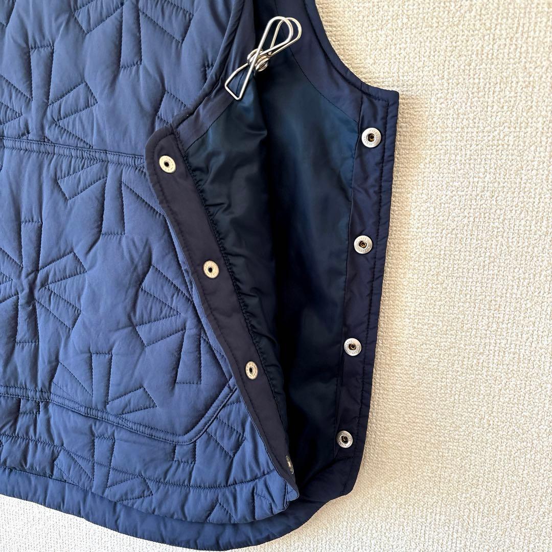 キルティング✨スノーピーク ナイロン ベスト アスタリスク ネイビー 2 M〜L