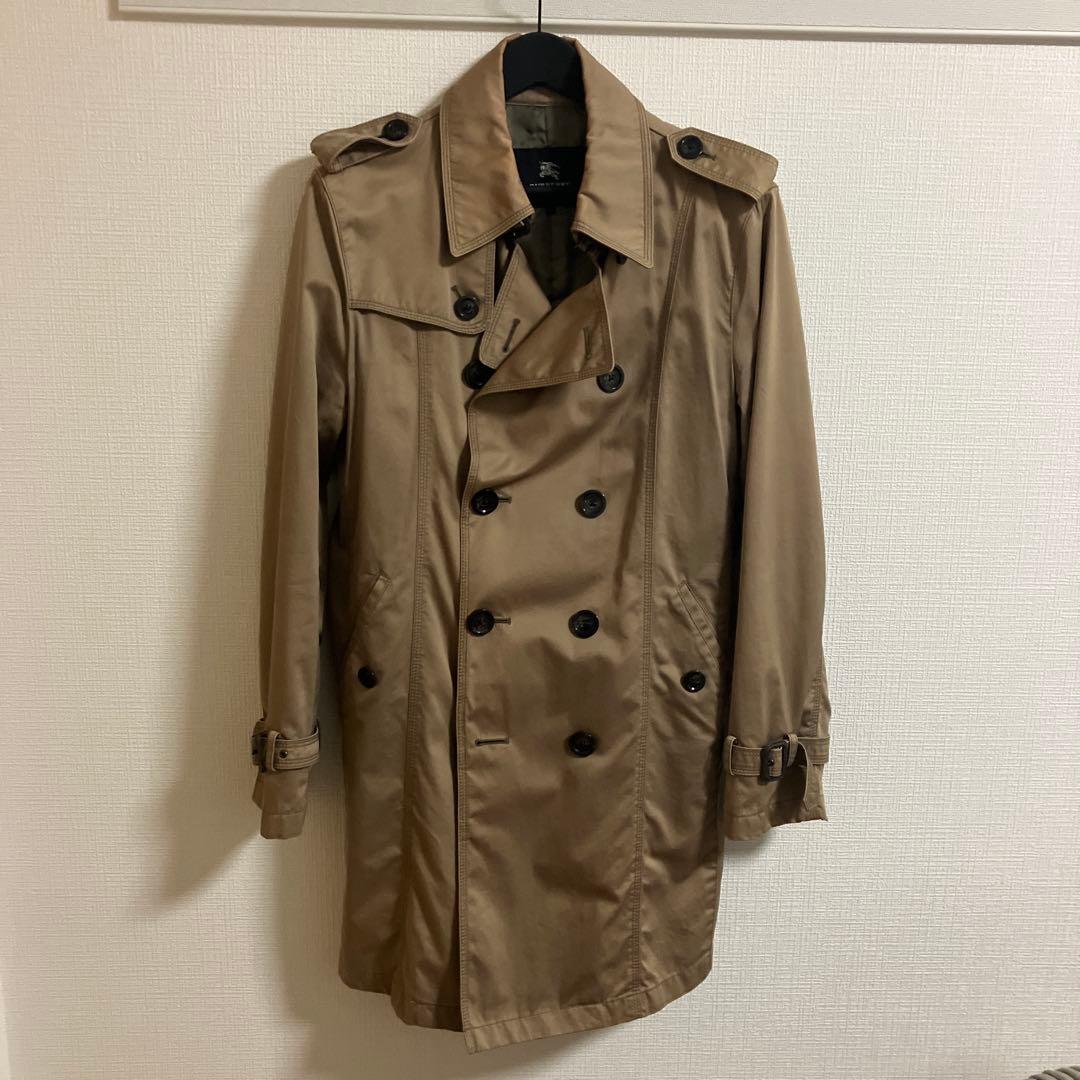バーバリーブラックレーベル トレンチコート希少L BMA46-306-44