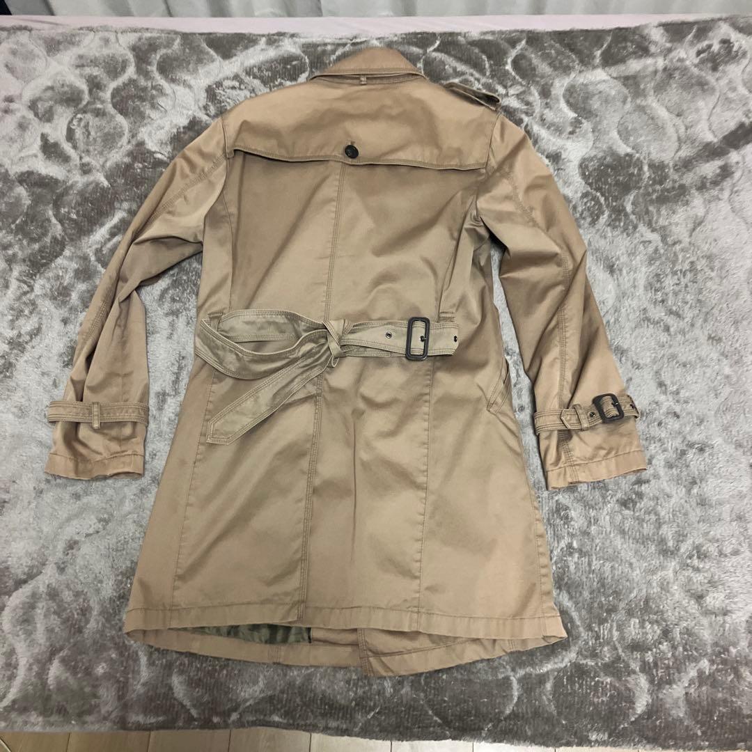 バーバリーブラックレーベル トレンチコート希少L BMA46-306-44