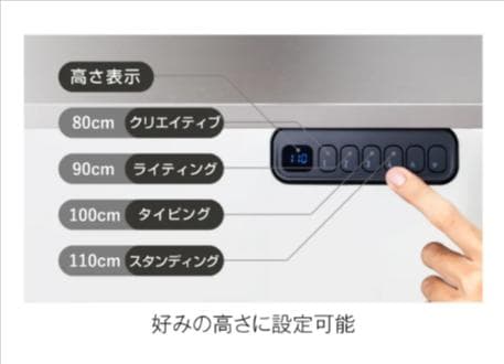 電動昇降デスク／昇降式テーブル／在宅ワーク・オフィス対応