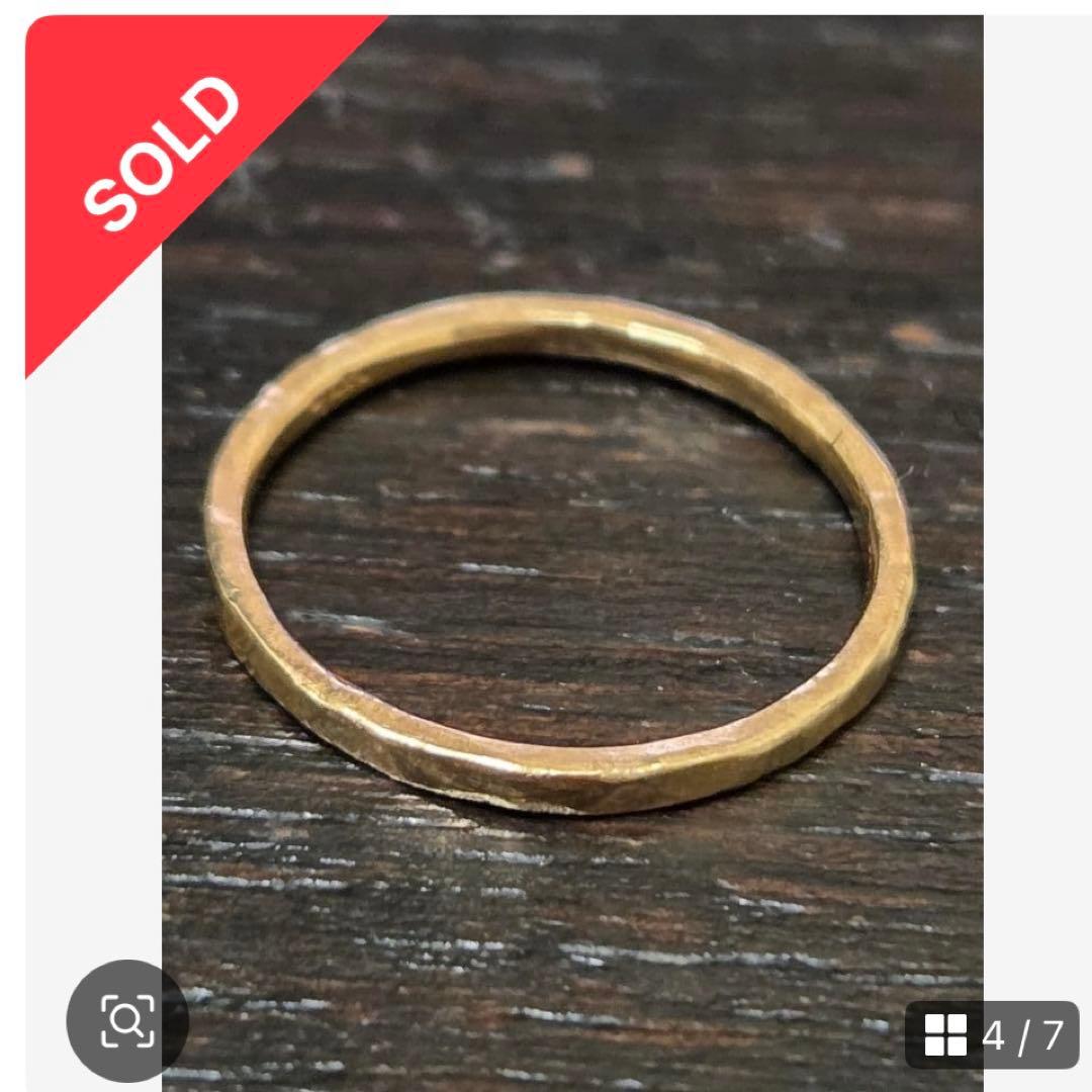 agete K10 ピンキーリング 3号