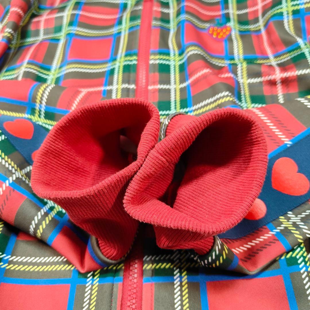 美品✨HEIHEI トラックジャケット 赤 ハート いちご フリーサイズ