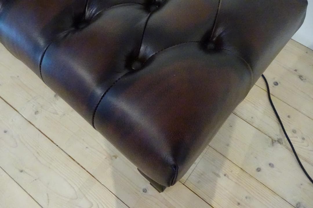 VINCENT/ヴィンセント　ロングスツール　本革　英国ヴィンテージ