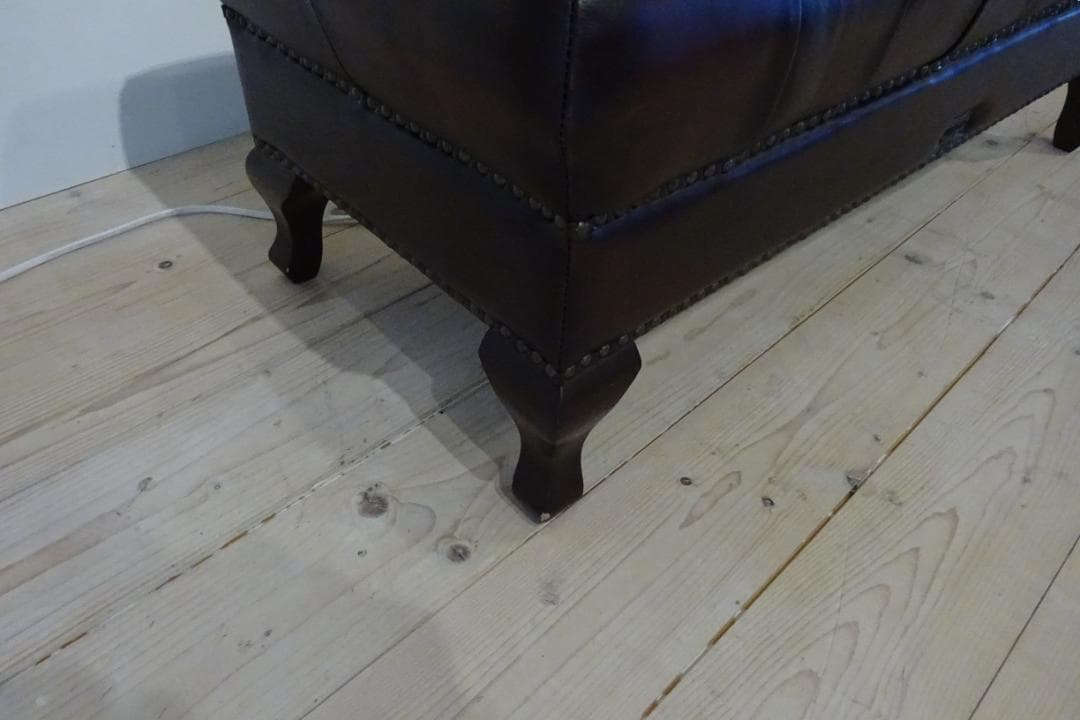 VINCENT/ヴィンセント　ロングスツール　本革　英国ヴィンテージ