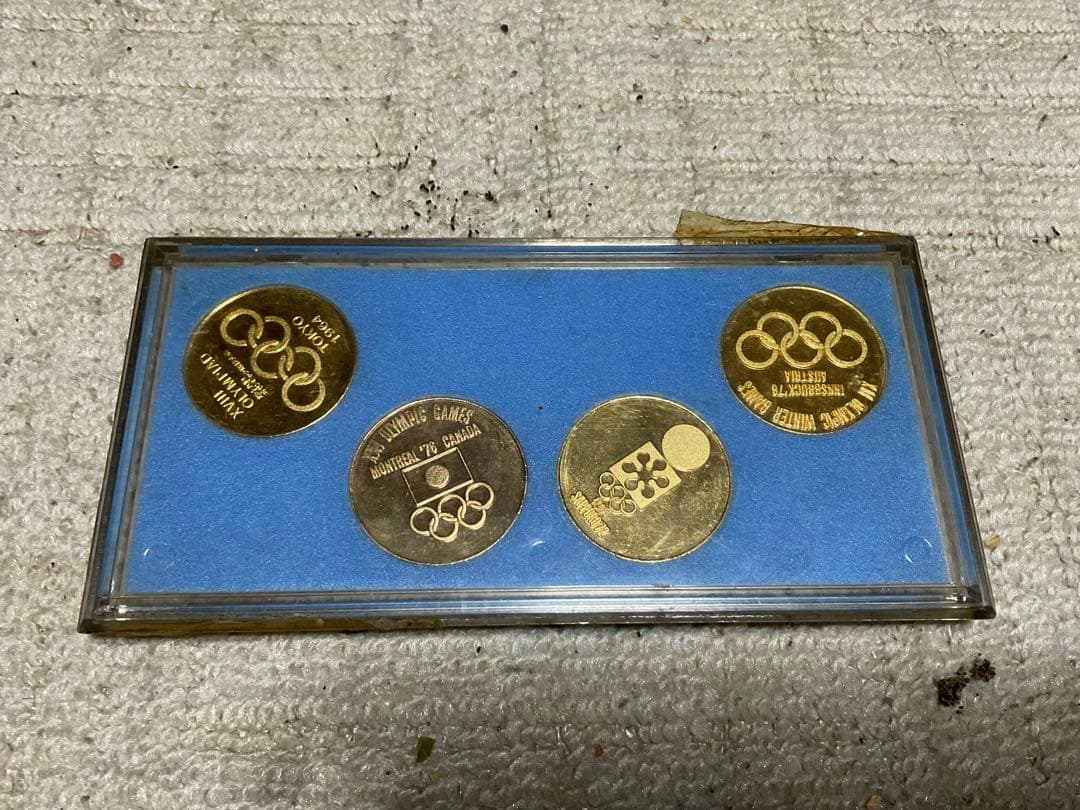 岡本太郎以下デザインの1964年~1976年のオリンピック記念メダル【4セット】