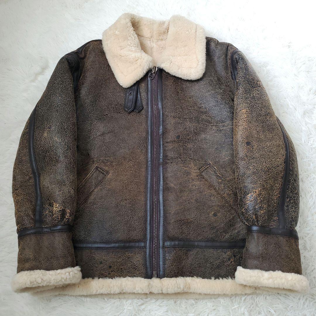 ⭐上西正輝⭐U.S.ARMY B-3 ムートンジャケット シープスキン