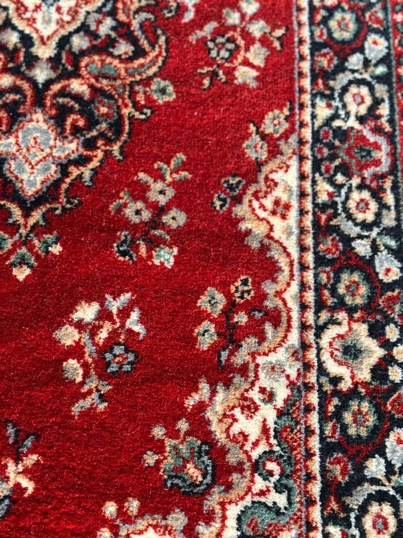 ベルギー製 100％ウール 機械織りラグ