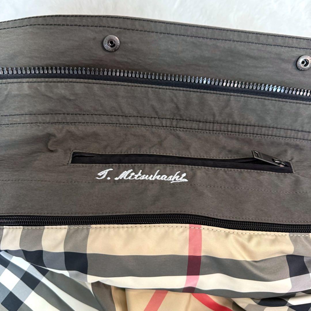 美品✨バーバリー　ステンカラーコート　ノバチェック　ブラック　XLサイズ