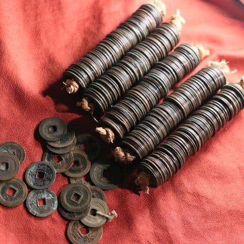 M35 古銭 寛永通宝 約500枚 縄差し まとめ売り 寛永通寳 日本古銭