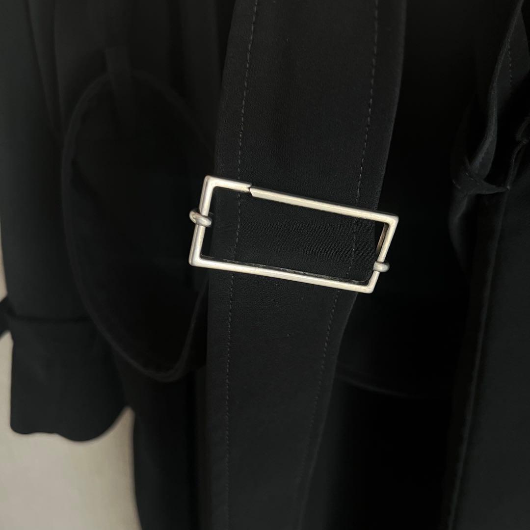 ARMANI アルマーニ シングルトレンチコート ロングコート ブラック 46