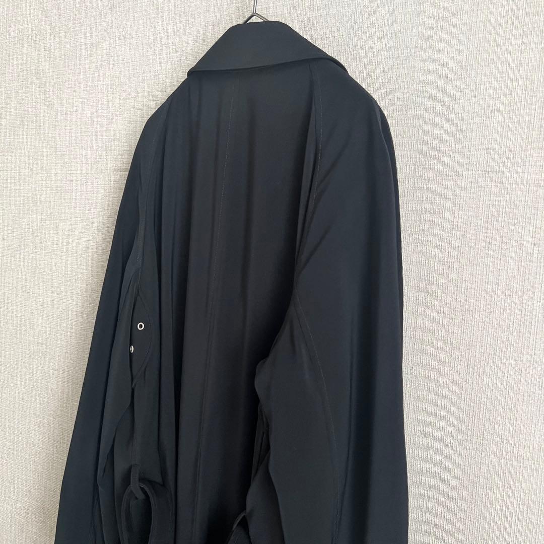 ARMANI アルマーニ シングルトレンチコート ロングコート ブラック 46