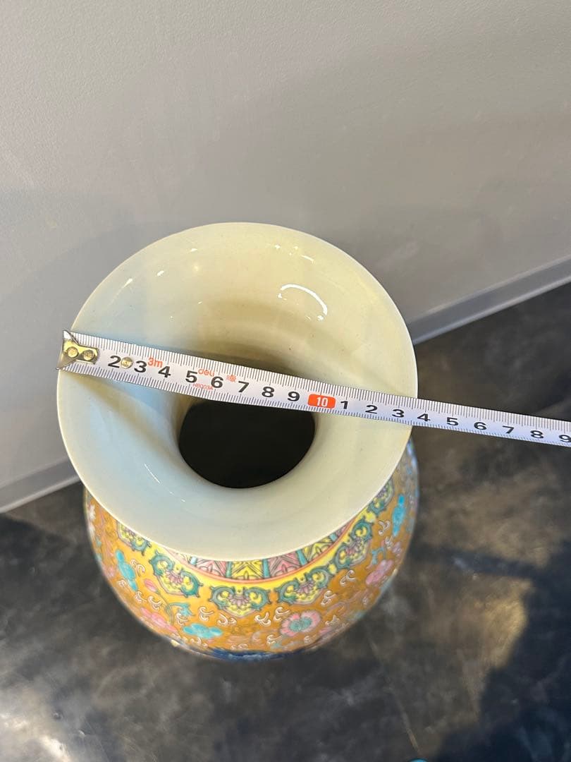 中国 清朝 大清乾隆年製 金彩 双龍文 大花瓶 骨董品 コレクション