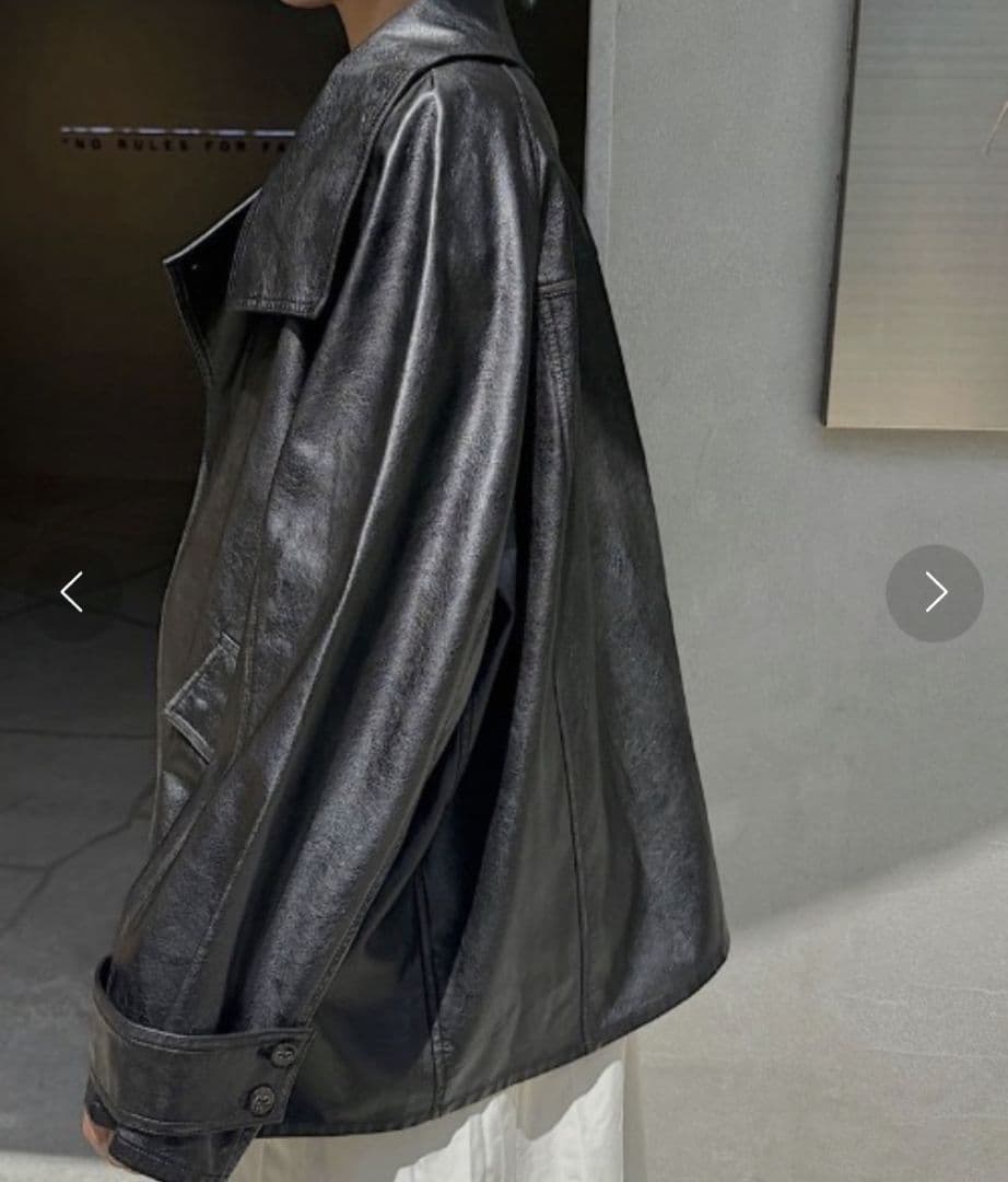 Ameri　USED LIKE SYNTHETIC LEATHER JACKET