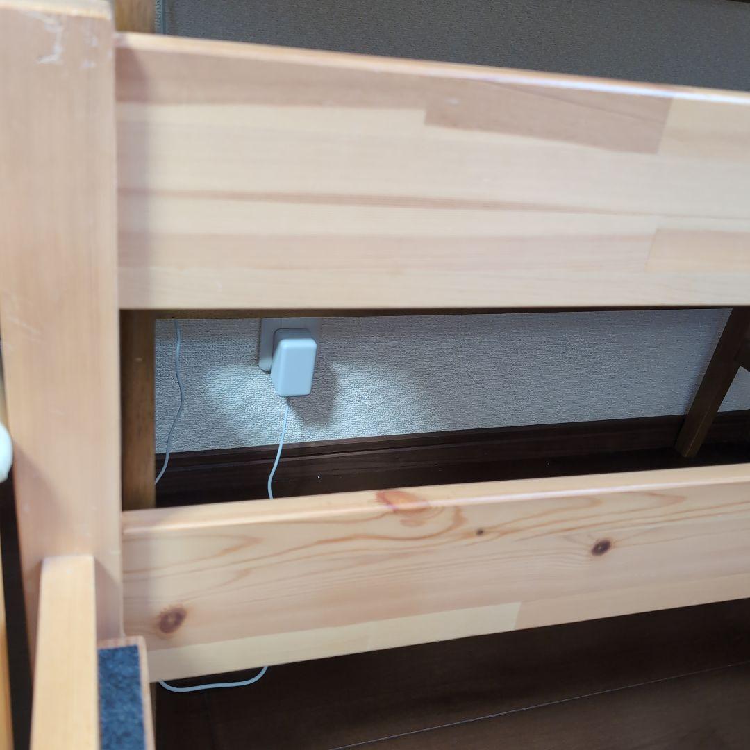 【引き取り限定】無印良品　パイン材　ベッドフレーム　　シングル