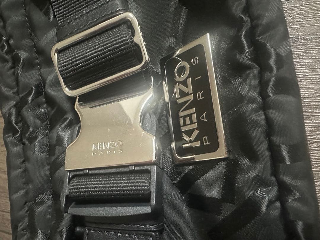 KENZO ボディバッグ ウエストポーチ メンズ レディース ナイロン ブラック