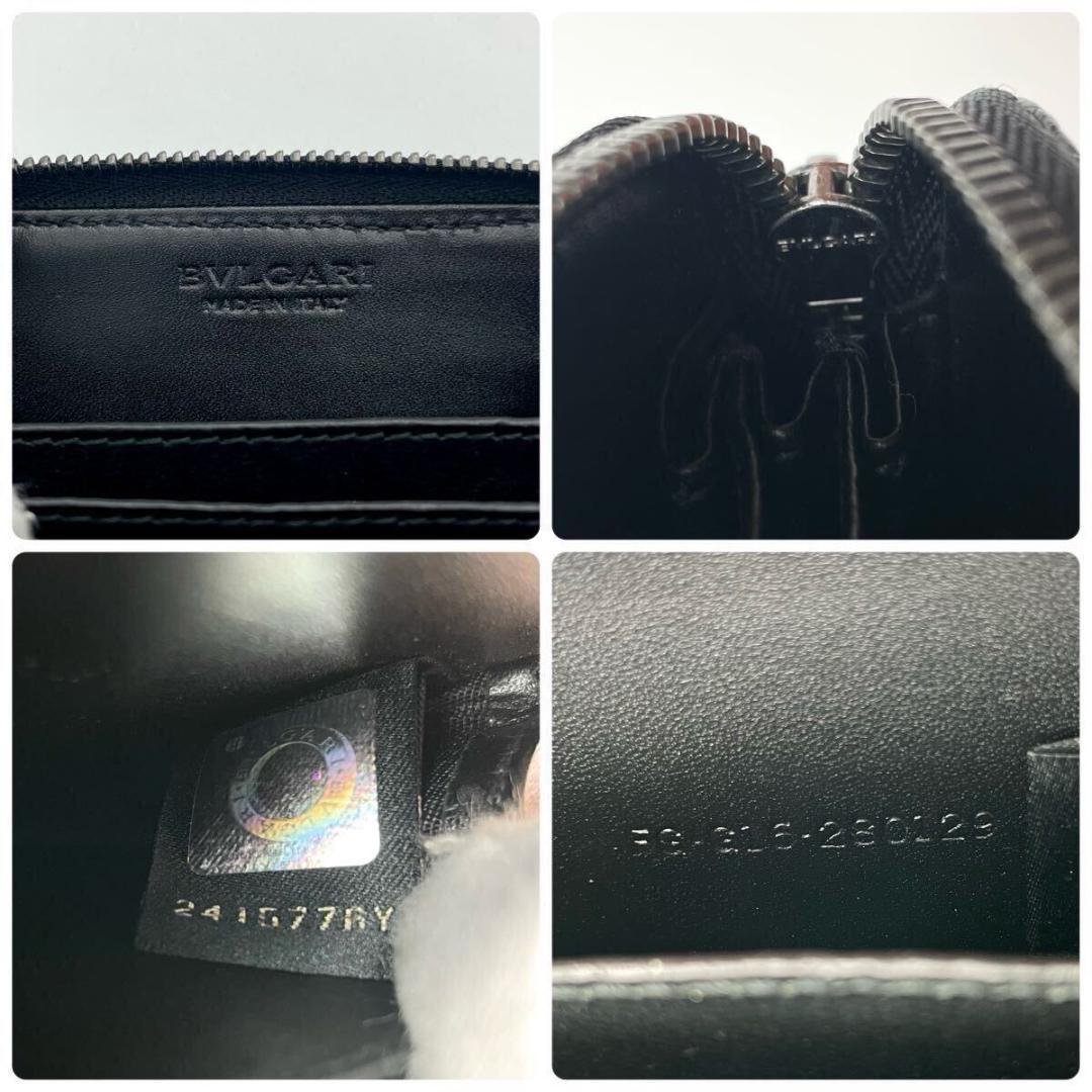 未使用級・最高級⭐︎ブルガリ マン  ラウンドジップ ケース アリゲーター