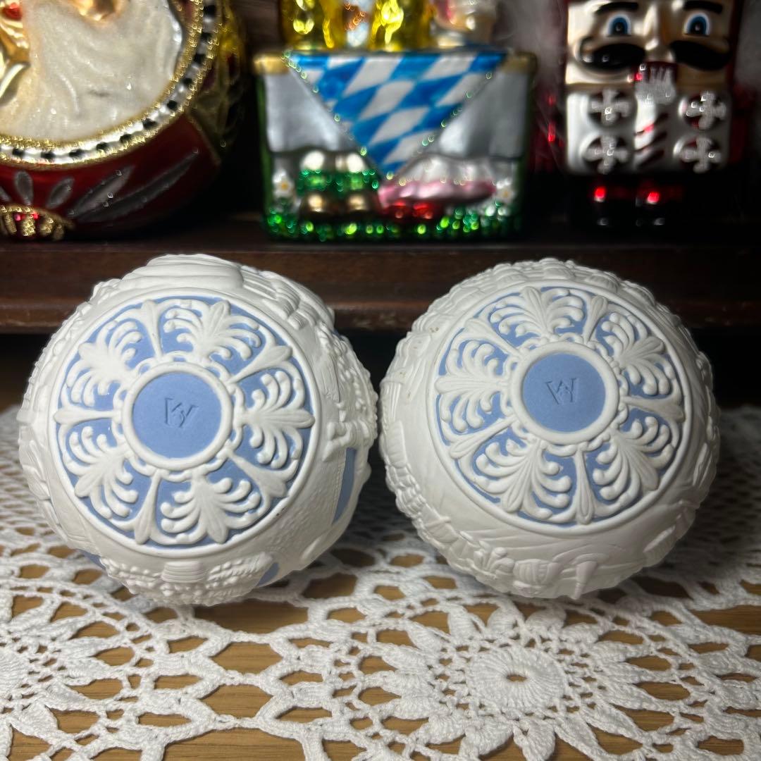 ウェッジウッド　オーナメント　ジャスパー　オーナメント　2個セット　クリスマス