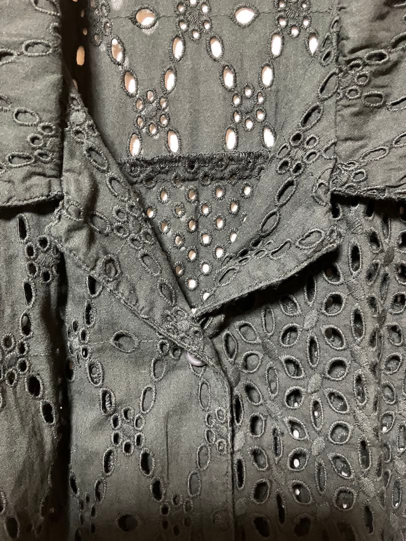 FRAMeWORK カットワーク刺繍半袖シャツ