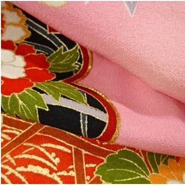 【専用】正絹京友禅☆桃色に絶妙ニュアンスカラーなが素敵なお誂え7歳七五三用祝着