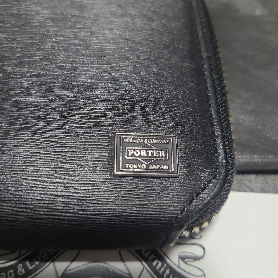 PORTER 吉田カバン 黒 レザー 長財布
