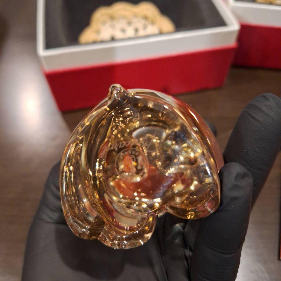 Baccarat 招き猫 セットとクリスタルロゴプレート(非売品)の計3点セット