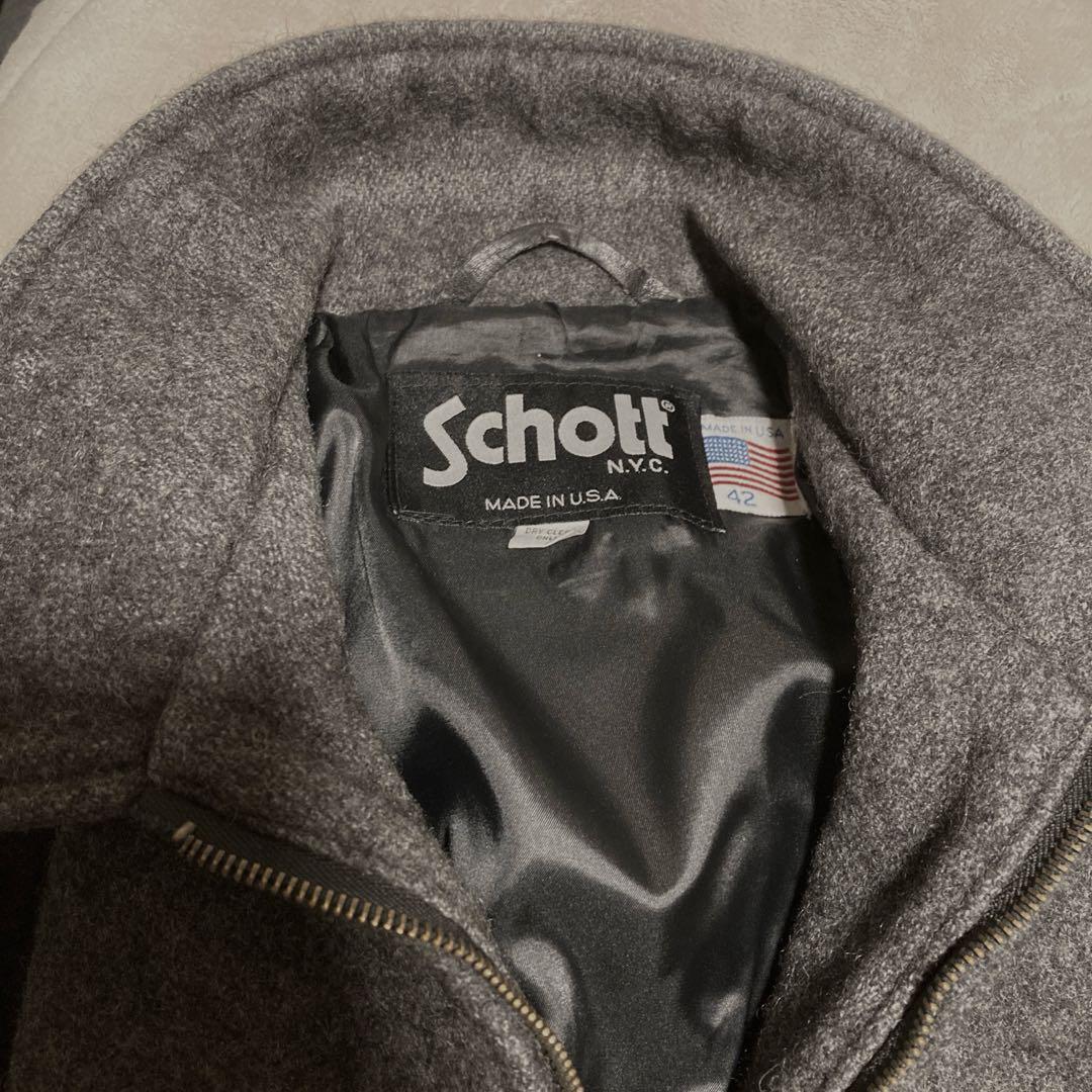 schott wool riders jacket 42 USA製