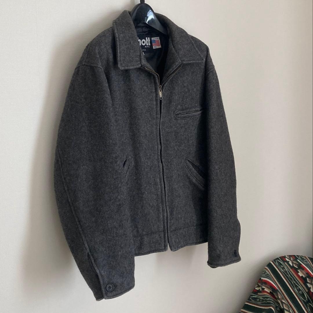 schott wool riders jacket 42 USA製