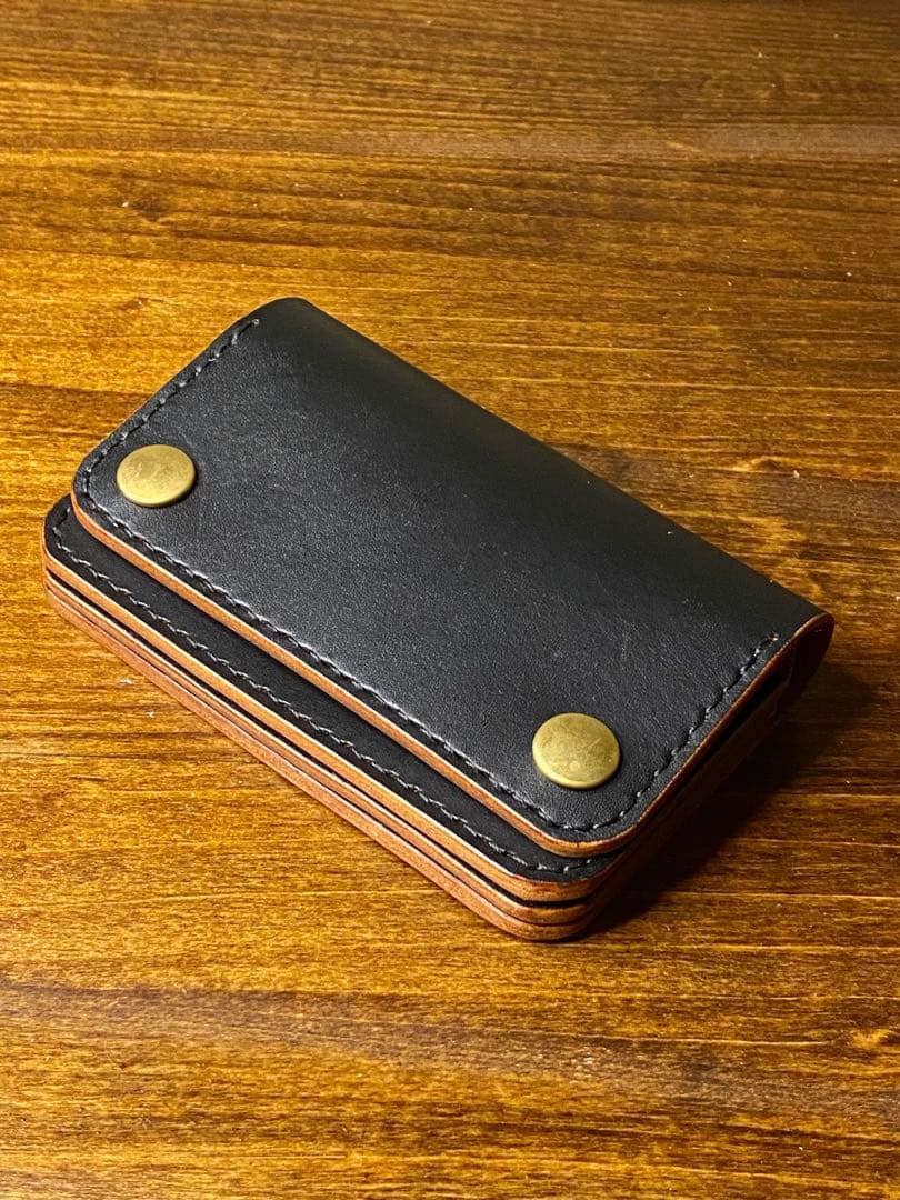 トラッカーウォレット ミドル/本革/茶芯/真鍮/財布/革財布