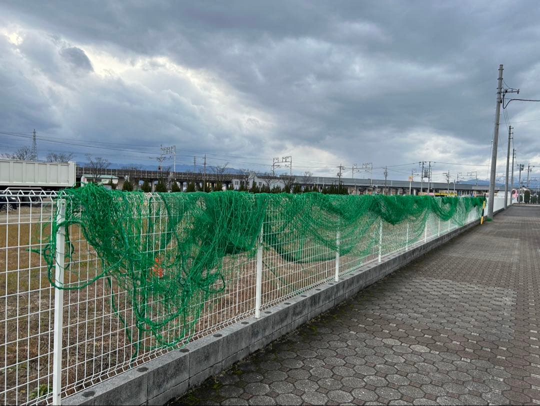 防球ネット グリーン　 約37m×約10m