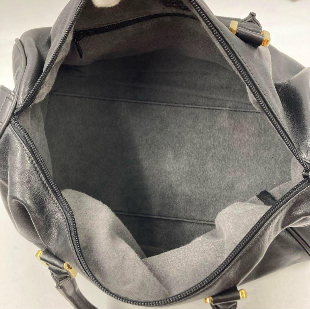 LOEWE ロエベ ミニボストン アマソナ アナグラム ハンドバッグ ブラック