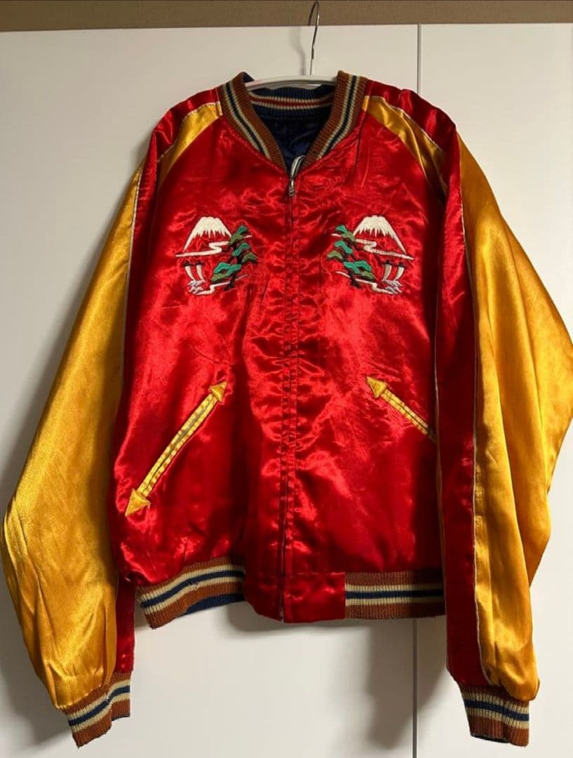 テーラー東洋　Mサイズ　龍刺繍　リバーシブル　スカジャン