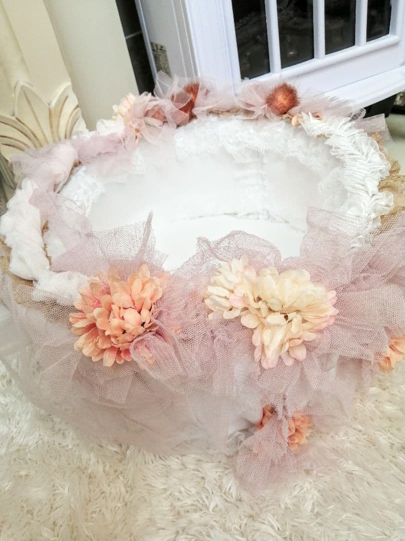 お花のバスケットと双子の子猫ちゃん♡エキゾチック♡アートドール♡ぬいぐるみ♡