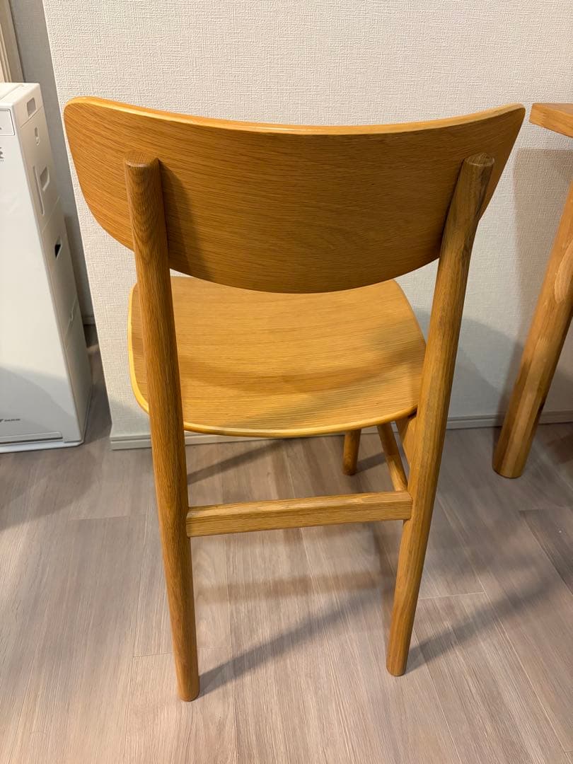 最終値下げ【無印良品】ダイニングチェア　ラウンドチェア・オーク材