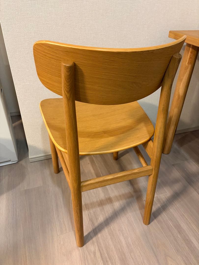 最終値下げ【無印良品】ダイニングチェア　ラウンドチェア・オーク材