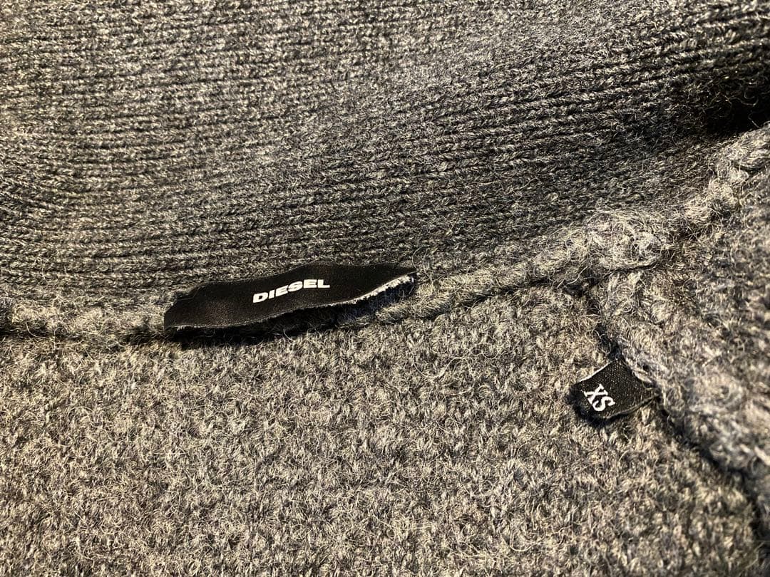 ディーゼル ボアカーディガン ショールカラー オーバーサイズニット　イタリア製