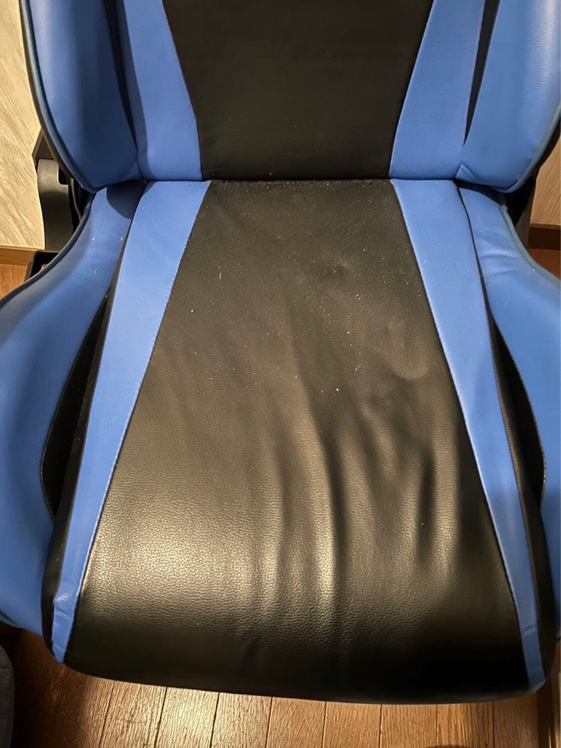 GTR RACING ゲーミングチェア　青&黒