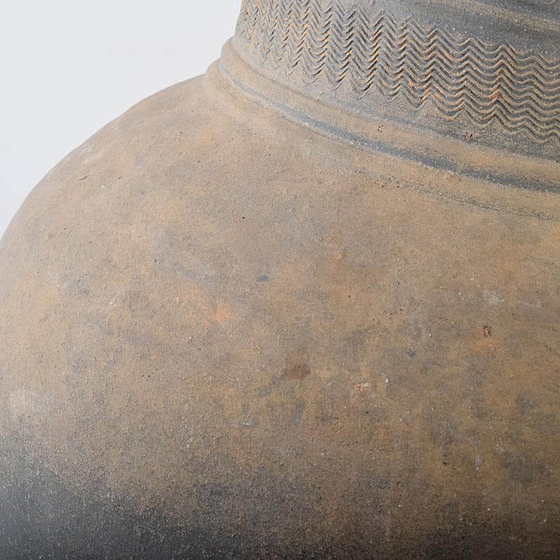 朝鮮美術　須恵器　新羅土器　新羅無細土　壷　V　R7929B