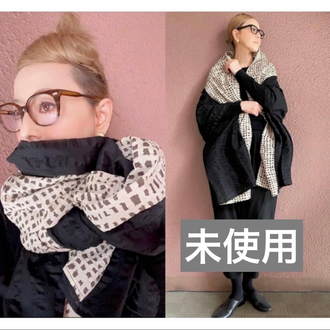 ＊人気作家rataさん＊超ふわふわ大判ビッグストール＊黒＊オールシーズン