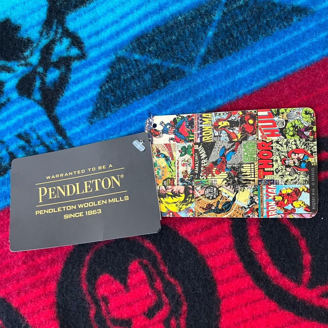 希少 未使用タグ付 PENDLETON × MARVEL ブランケット キャンプ
