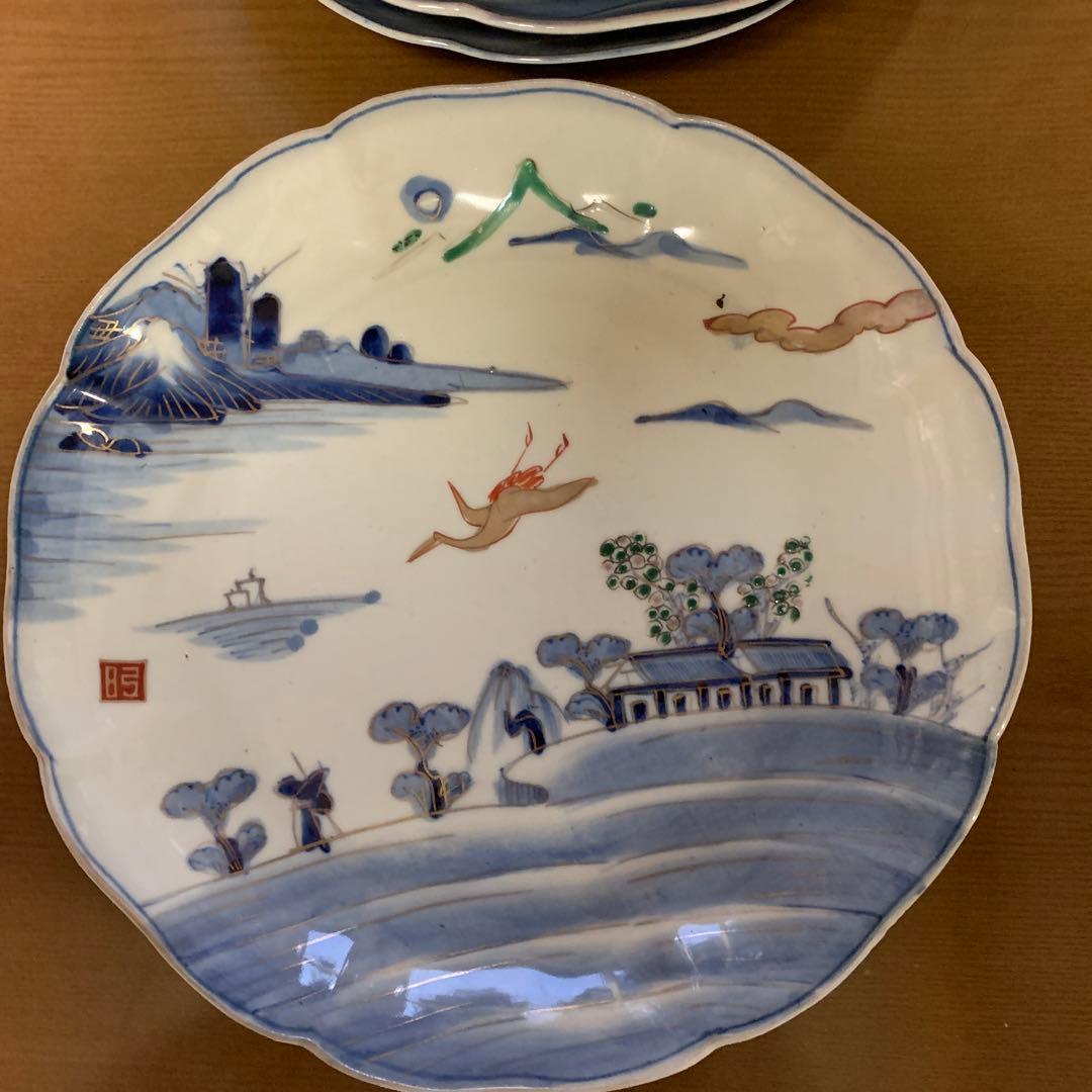 23.5㎝アンティーク皿６点(60万)