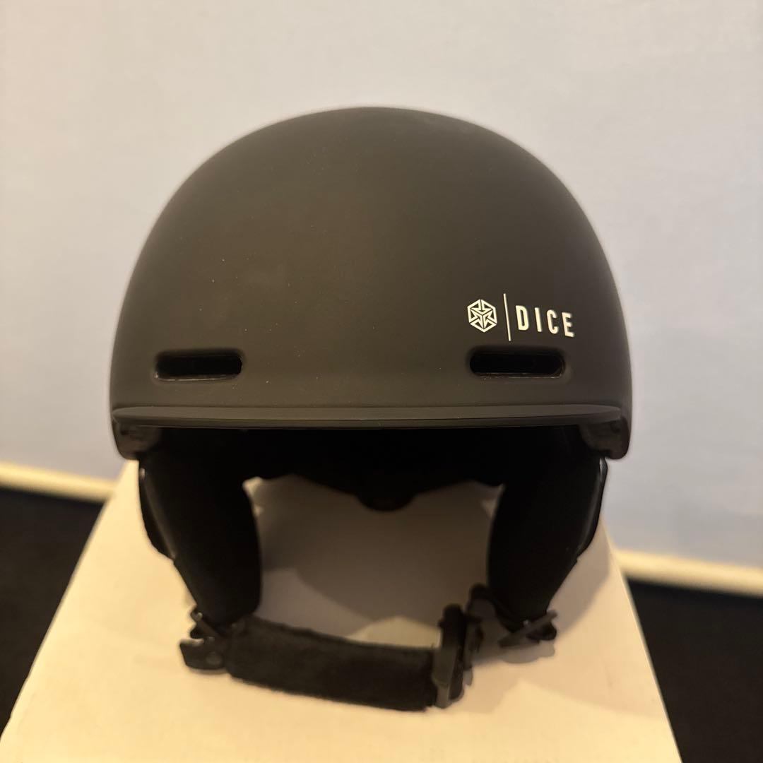 DICE スノーボードヘルメット マットブラック　S/M 子供女性用