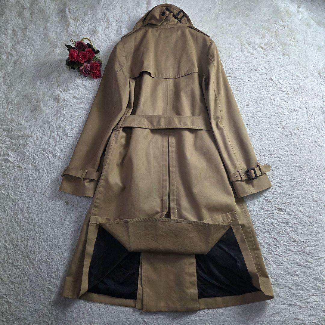 極美品 HYKE トレンチコート ライナー着脱式 ベージュ サイズL タイト