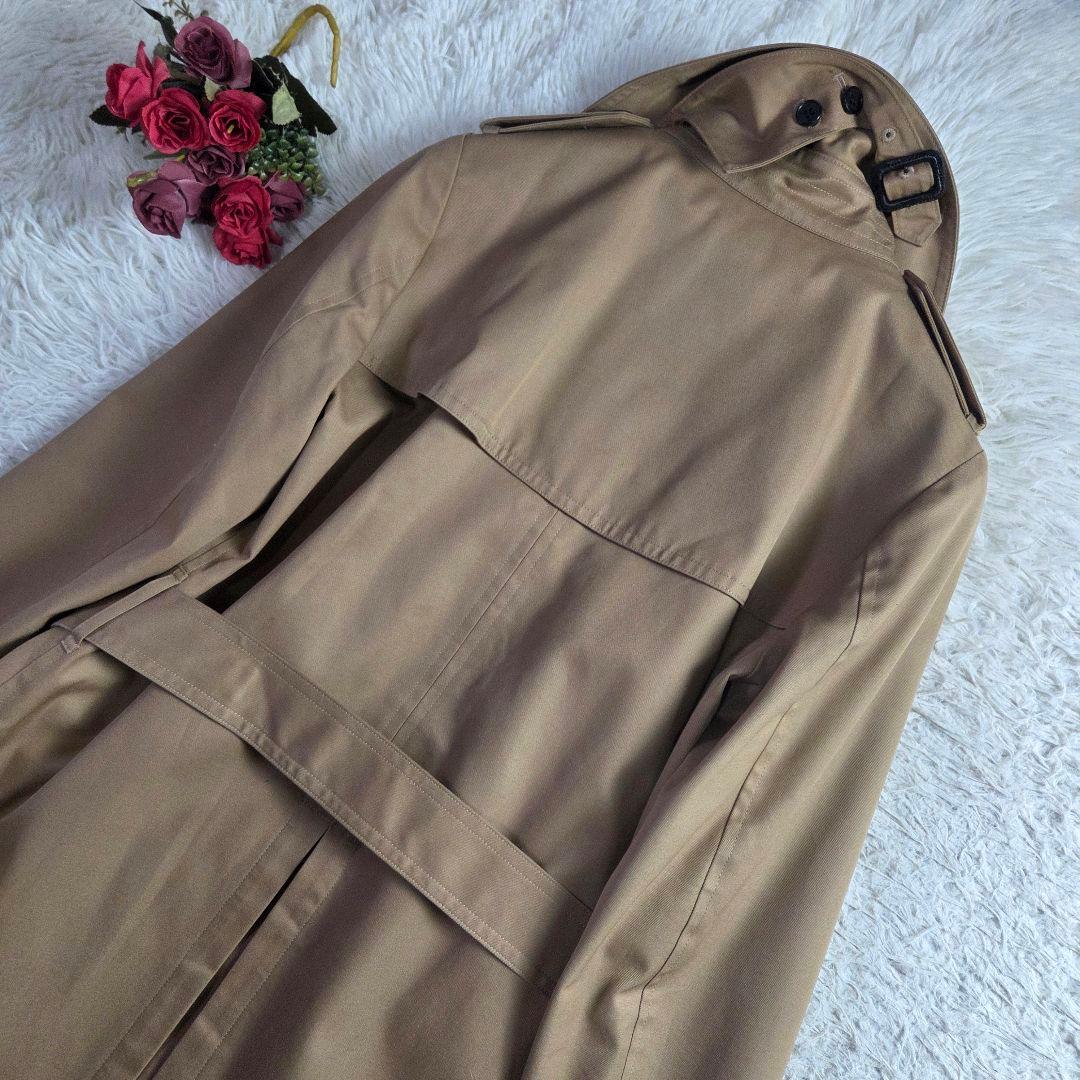 極美品 HYKE トレンチコート ライナー着脱式 ベージュ サイズL タイト