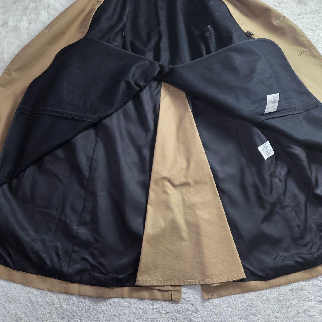 極美品 HYKE トレンチコート ライナー着脱式 ベージュ サイズL タイト