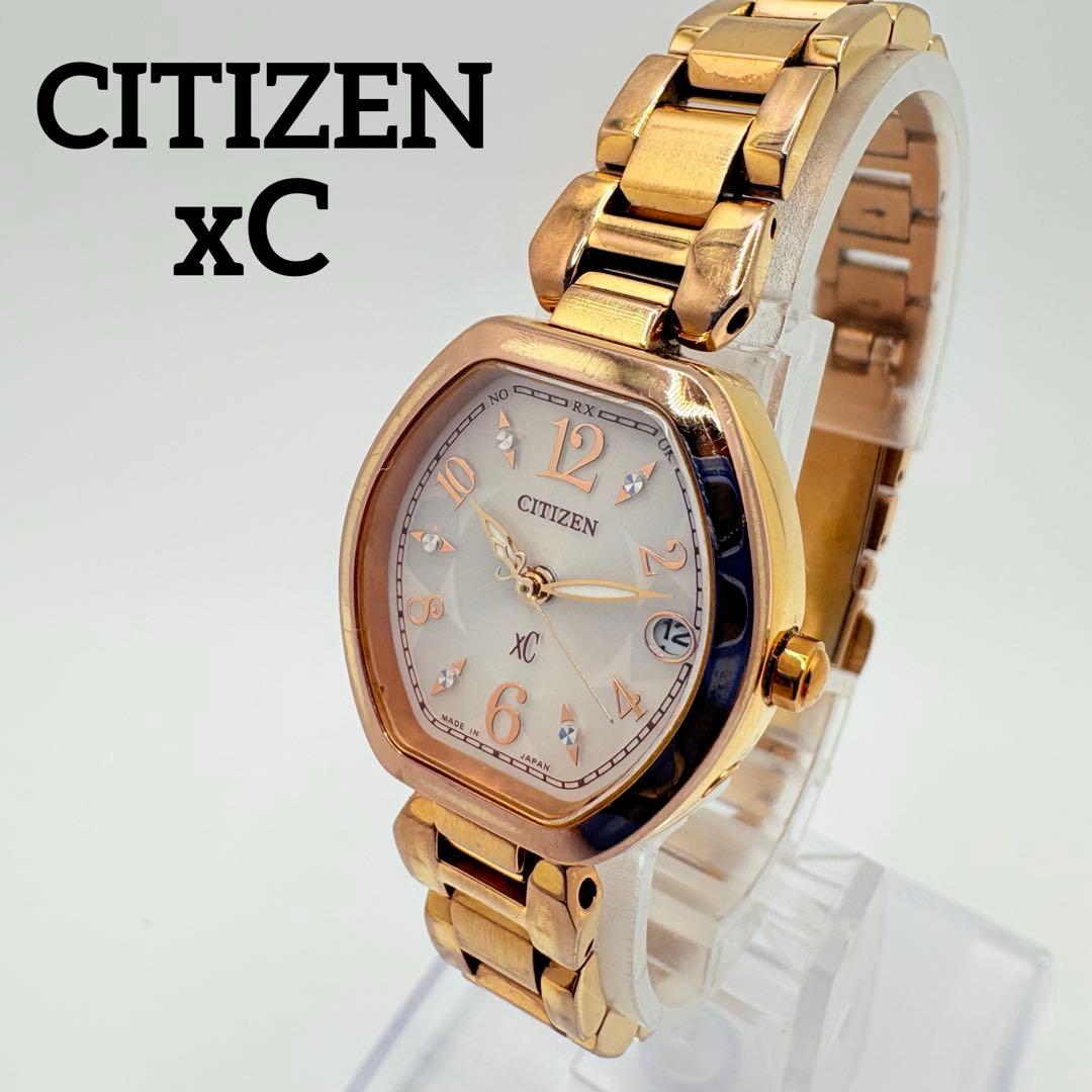 美品 CITIZEN xC クロスシー ソーラー レディース 時計 デイト 27