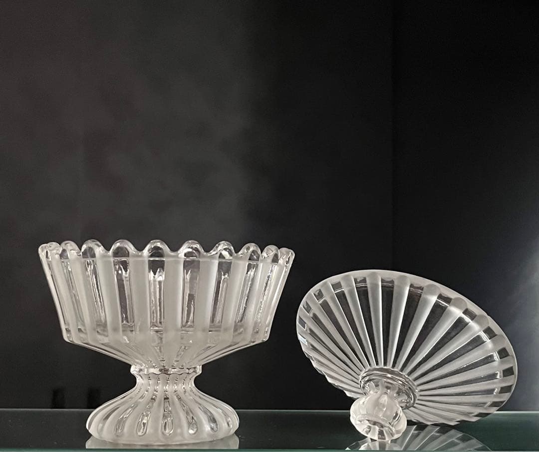 Baccarat バカラ/※大型サイズ 蓋物　キャンディーボックス