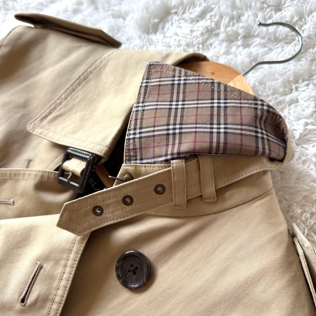 バーバリーブラックレーベル　2way トレンチコート　ノバチェック　S ベージュ