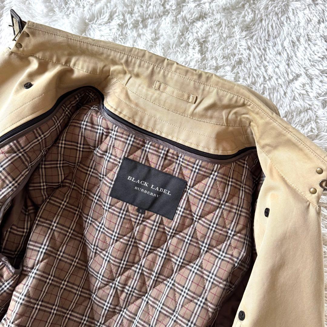 バーバリーブラックレーベル　2way トレンチコート　ノバチェック　S ベージュ