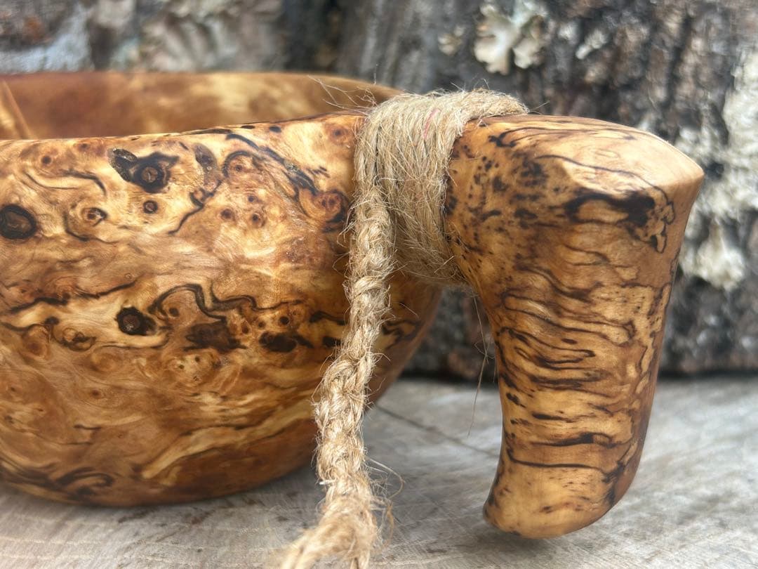 sunswood サンズウッド　白樺瘤　kuksa ククサ1点もの 手彫り