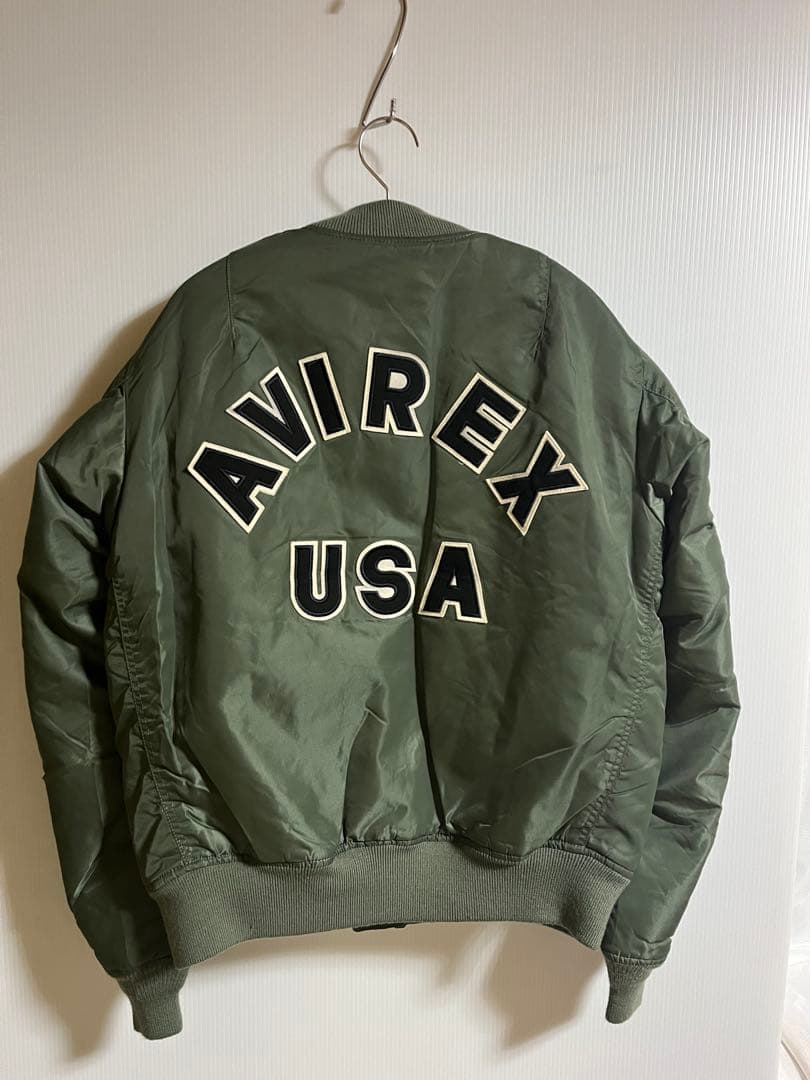 AVIREX MA-1ジャケット オリーブ カーキXL